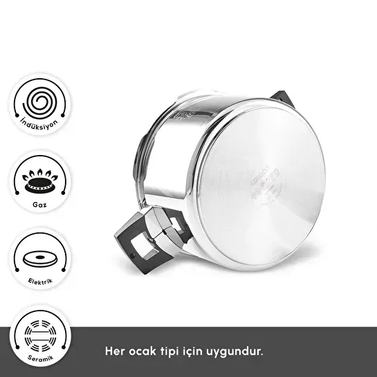 Karaca Quick And Safe İndüksiyon Tabanlı Düdüklü Tencere 7 Lt