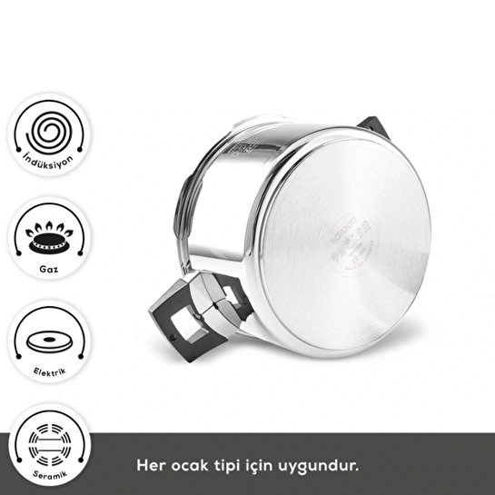 Karaca Quick and Safe İndüksiyon Tabanlı Düdüklü Tencere Seti 6+8 Lt