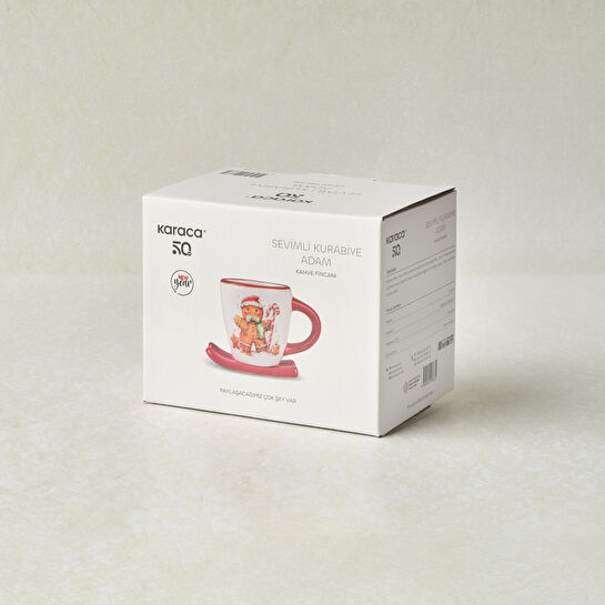 Karaca New Year Yılbaşı Sevimli Kurabiye Adam Kahve Fincanı 80 Ml