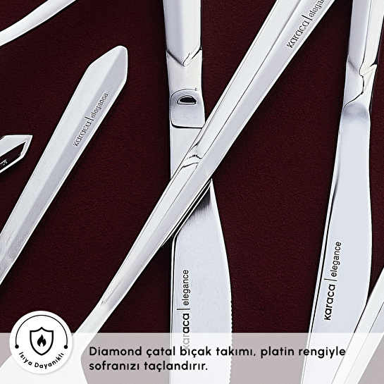 Karaca Red Carpet Collection Elegance New Mantilla 12 Kişilik 84 Parça Çatal Kaşık Bıçak Takımı