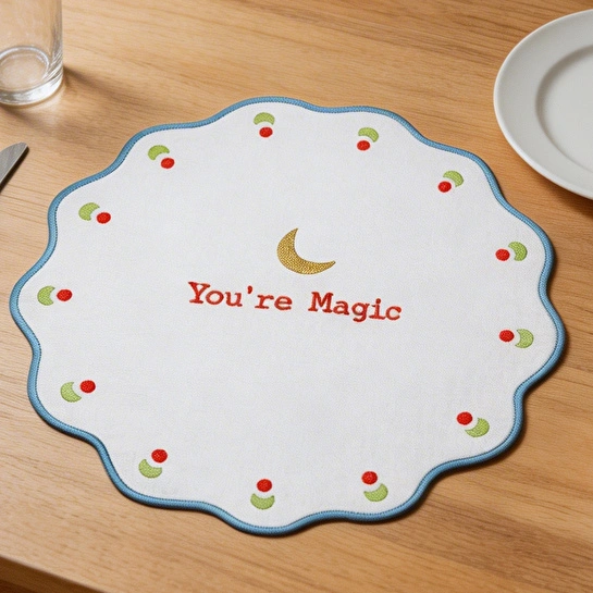 Baci Milano Mamma Mia You’re Magic İşlemeli Amerikan Servisi 40 cm Mavi