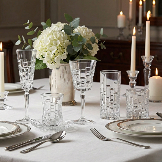 RCR Etna Yüksek Kalite Cam 6'lı Su Bardağı Seti 330 ml