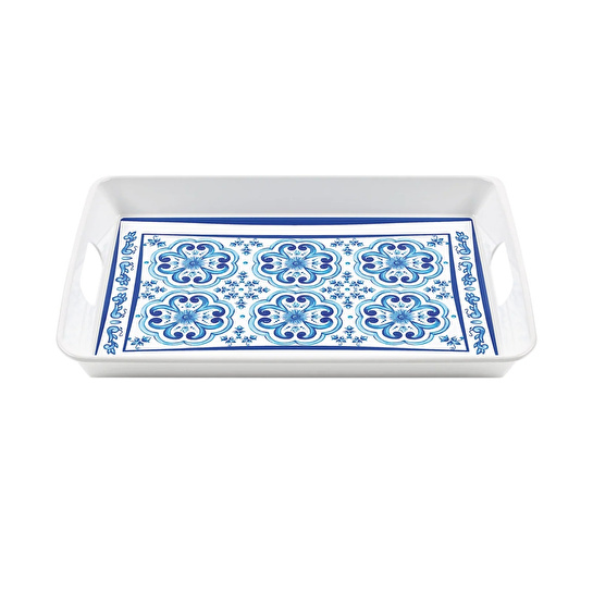 Guzzini Blues Dikdörtgen Tepsi Melamin 47,7 x 34 cm