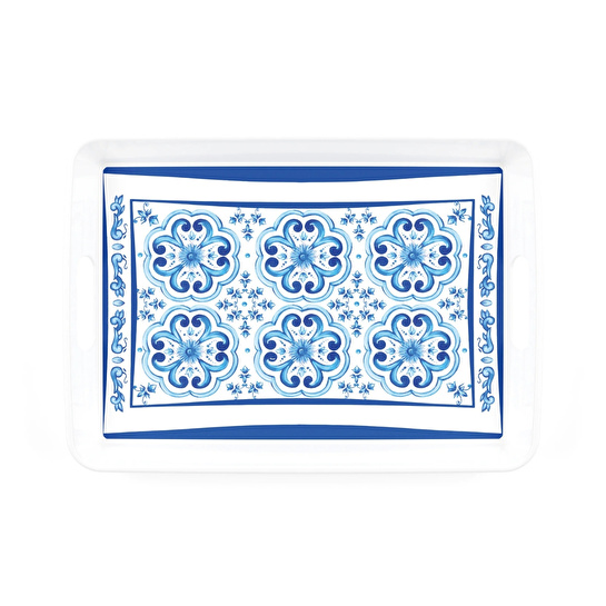 Guzzini Blues Dikdörtgen Tepsi Melamin 47,7 x 34 cm