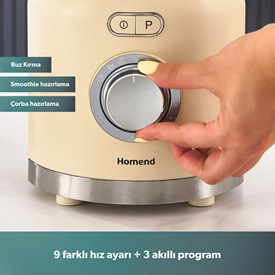 Homend Artfood 4925h Profesyonel Blender Krem 1200W