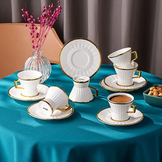 Emsan Aşiyan 6 Kişilik Kahve Fincan Takımı