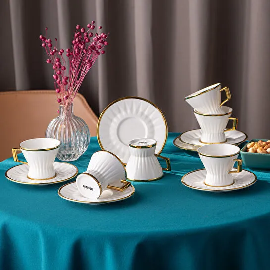 Emsan Aşiyan 6 Kişilik Kahve Fincan Takımı