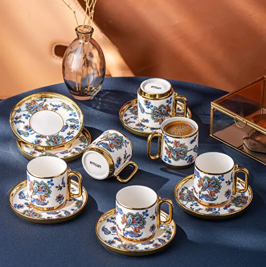 Emsan Kandilli 6 Kişilik Kahve Fincan Takımı