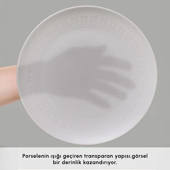 Karaca Forever Bone Artiste 53 Parça 12 Kişilik Yemek Takımı