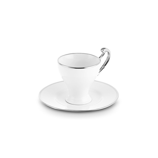 Karaca Serpil 6 Kişilik Kahve Fincan Takımı Platin 100 ml
