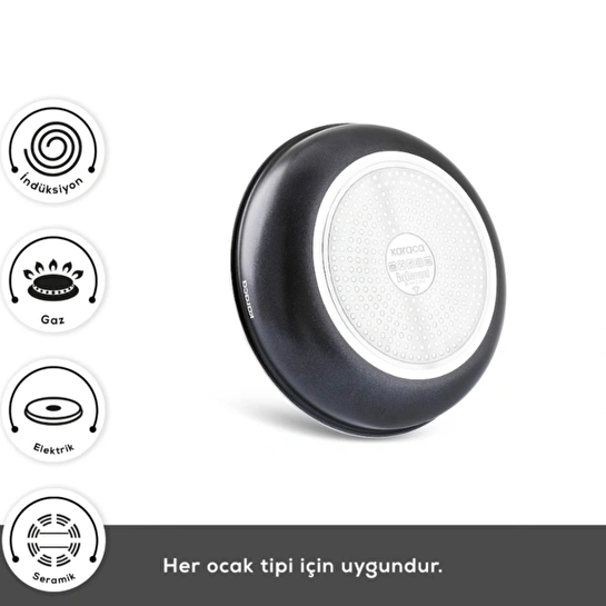 Karaca Biodiamond Easy Clip Çıkarılabilir Saplı 13 Parça Tencere ve Tava Seti