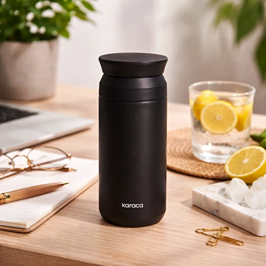Karaca Rainbow Çelik Sızdırmaz Termos Siyah 350 ml