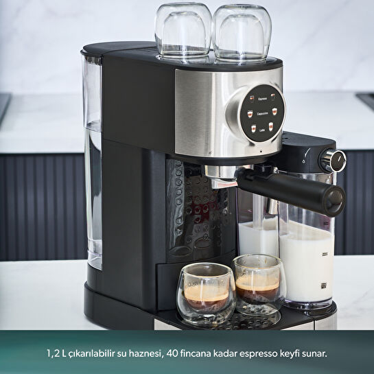 Homend Coffeebreak 5015H Süt Köpürtücülü Otomatik Espresso Makinesi 700 ml 1470W