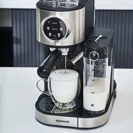 Homend Coffeebreak 5015H Süt Köpürtücülü Otomatik Espresso Makinesi 700 ml 1470W