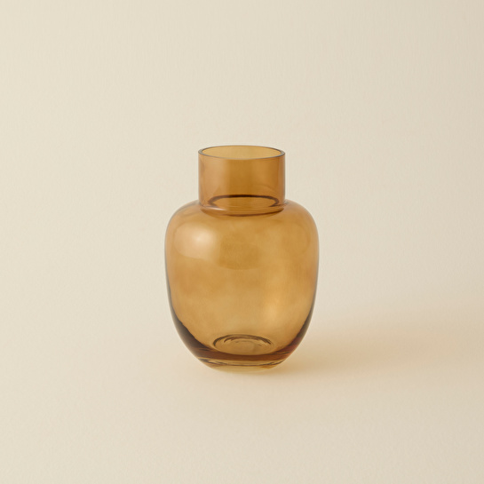 Karaca Home Morris Vazo Amber 20x14,5 cm