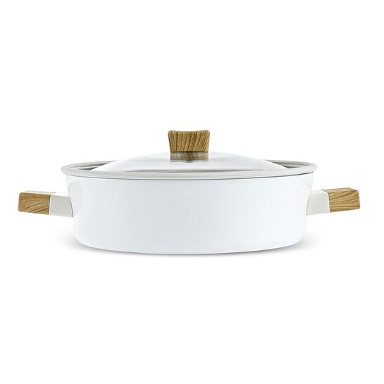 Karaca x Refika Swiss Crystal Creamy Wood Karnıyarık Tencere 30 cm