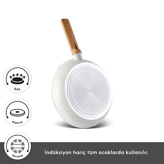 Karaca x Refika Swiss Crystal Creamy Wood 7 Parça Tencere Seti