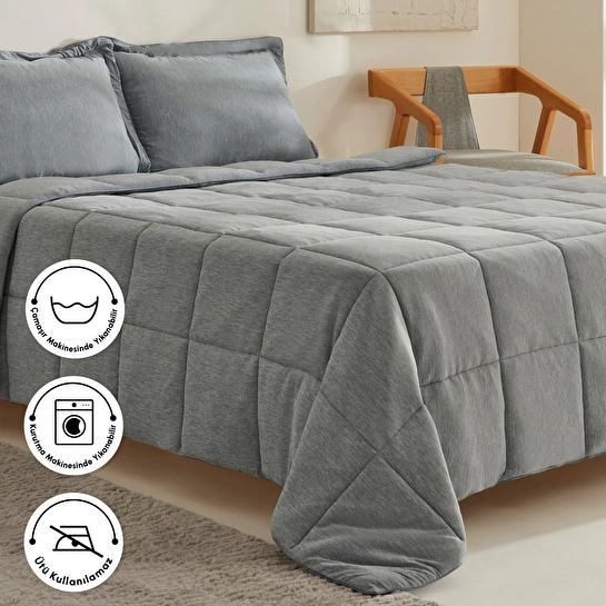 Karaca Home Benji Çift Kişilik Modal Comfort Set İndigo