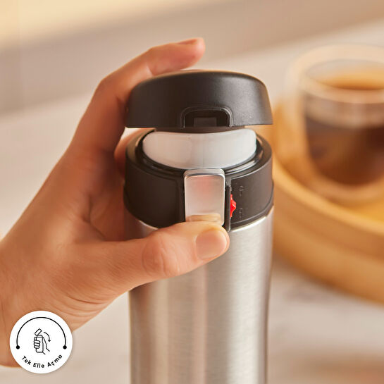 Karaca Pluton Çelik Sızdırmaz Termos Inox 450 ml