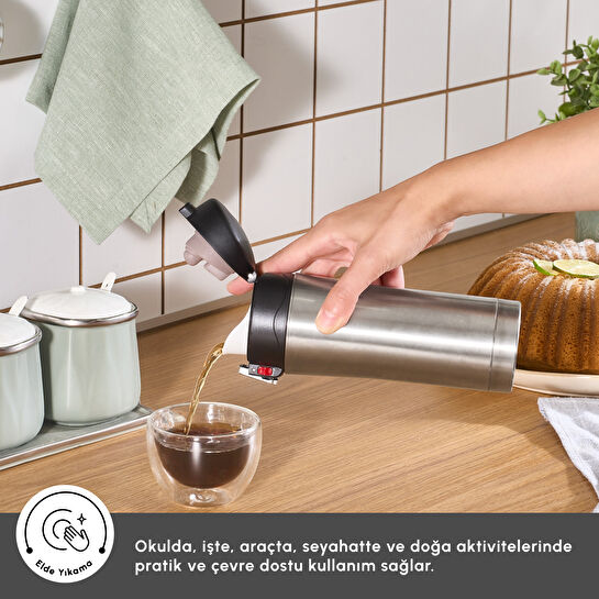 Karaca Pluton Çelik Sızdırmaz Termos Inox 350 ml