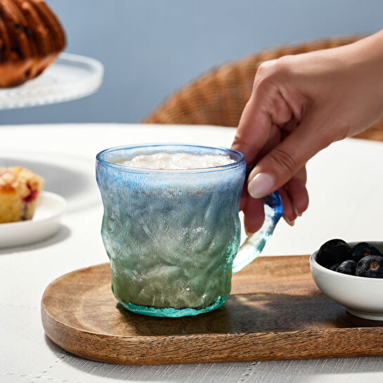 Karaca Glacier Mug Mavi Yeşil 320 ml