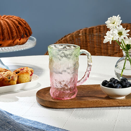Karaca Glacier Mug Pembe Yeşil 350 ml