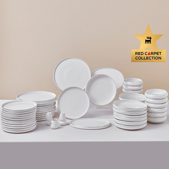 Karaca Red Carpet Collection Stream Bone Sunset 53 Parça 12 Kişilik Yemek Takımı Platin