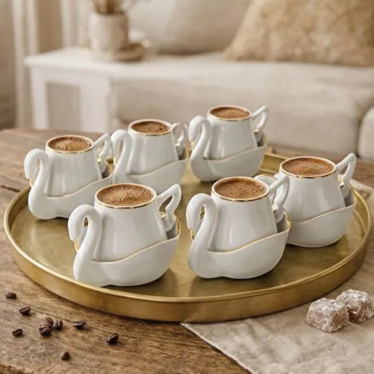 Karaca Swan 6 Kişilik Kahve Fincan Takımı
