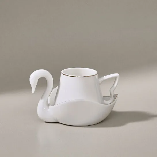 Karaca Swan 6 Kişilik Kahve Fincan Takımı 90 ml