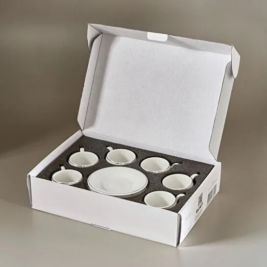 Karaca Adile 6 Kişilik Double kahve Fincan Takımı 130 ml