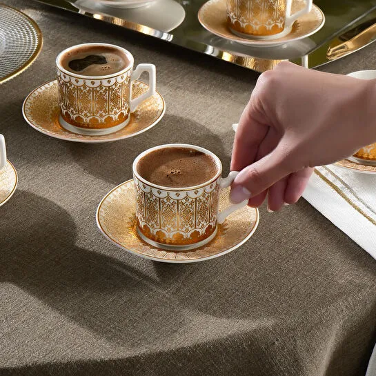 Karaca Aslı 6 Kişilik Kahve Fincan Takımı