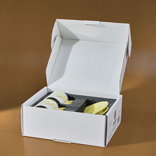Karaca Ribbon 2 Kişilik Kahve Fincanı 110 ml Sarı