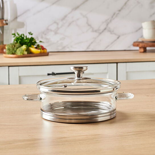 Karaca York Borosilikat Cam Tencere 18 cm