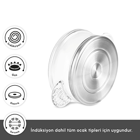 Karaca York Borosilikat Cam Tencere 18 cm