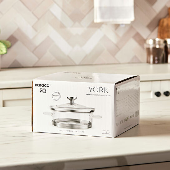 Karaca York Borosilikat Cam Tencere 18 cm