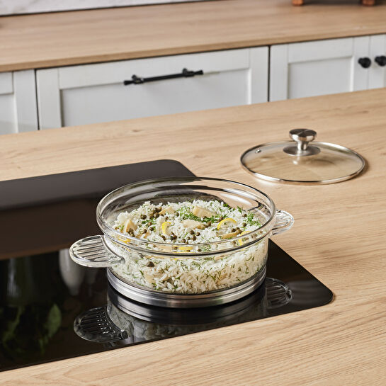 Karaca York Borosilikat Cam Tencere 18 cm