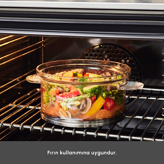 Karaca York Borosilikat Cam Tencere 20 cm