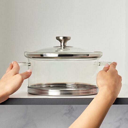 Karaca York Borosilikat Cam Tencere 20 cm