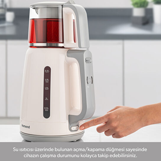 Homend Royaltea 1756H Çay Makinesi Beyaz