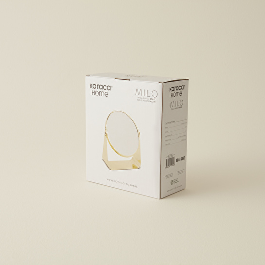 Karaca Home Milo Masa Aynası Gold 7x19x21.3 cm