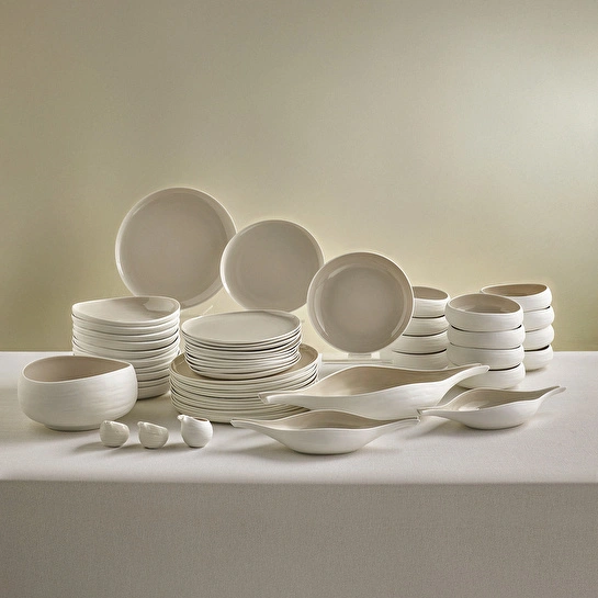 Karaca Earth Collection Clay 55 Parça 12 Kişilik Yemek Takımı Bej