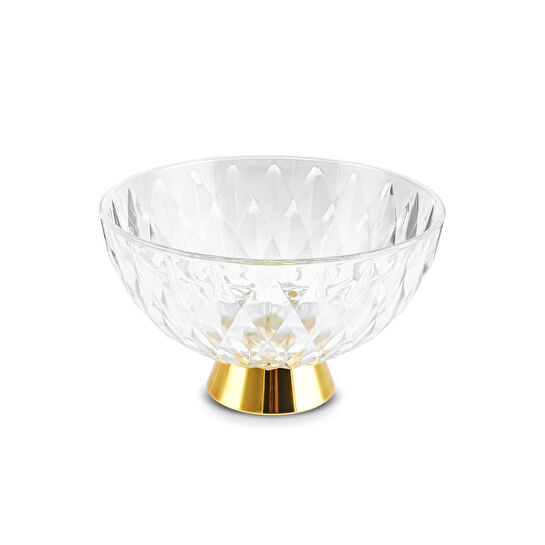 Karaca Home New Year Yılbaşı Samba Dekoratif Meyvelik 22,5x13,5 cm Gold