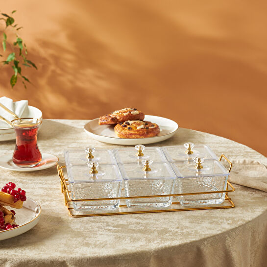 Karaca Home Maria 6'lı Dekoratif Sunumluk Gold