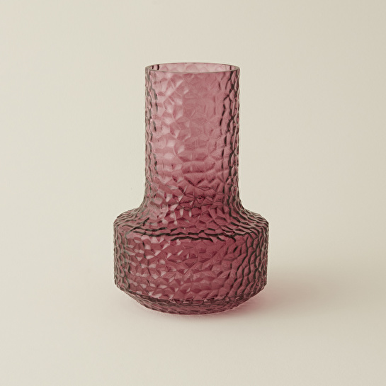 Karaca Home Nessa Vazo Mor 17x25,5 cm