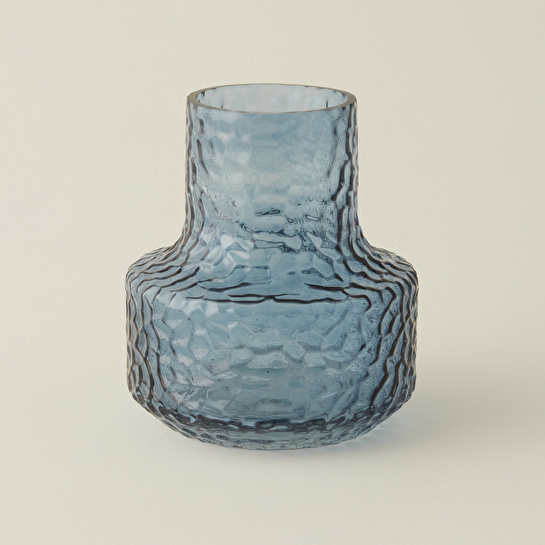 Karaca Home Nessa Vazo Mavi 15x17 cm