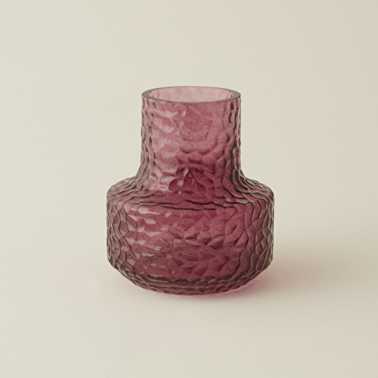 Karaca Home Nessa Vazo Mor 15x17 cm