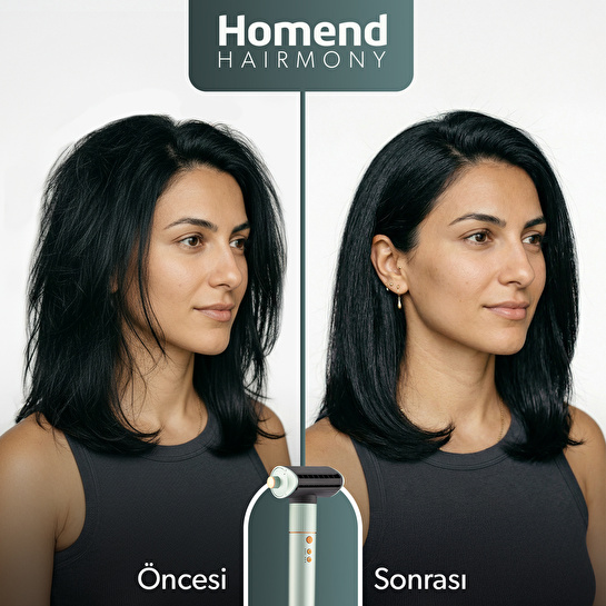 Homend Hairmony 4606H Saç Şekillendirme ve Kurutma Seti Su Yeşili