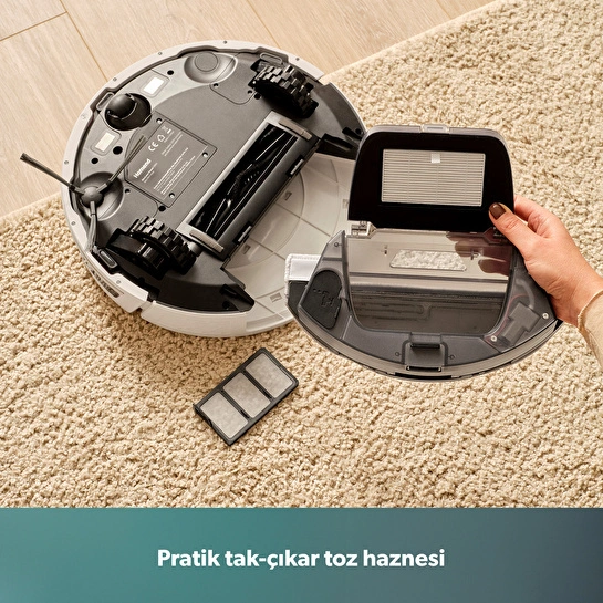 Homend Alex Laser 1291H Moplu ve Haritalamalı Akıllı 5 Kpa Robot Süpürge Beyaz