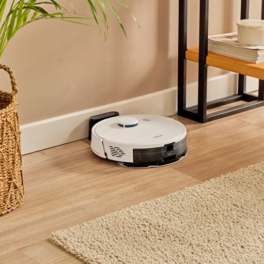 Homend Alex Laser 1291H Moplu ve Haritalamalı Akıllı 5 Kpa Robot Süpürge Beyaz