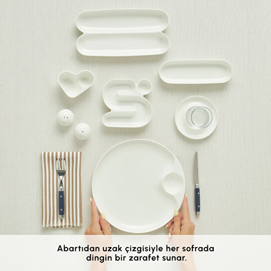 Karaca Stream Bone Salsa 34 Parça 6 Kişilik Kahvaltı Takımı